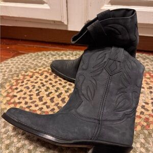 Authentic Spain Cow Boy Boots suede leather women’s size 5 made in Spain